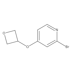 2-Bromo-4-(oxetan-3-yloxy)pyridine结构式