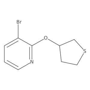 3-Bromo-2-(thiolan-3-yloxy)pyridine Structure