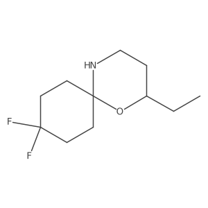 2-Ethyl-9,9-difluoro-1-oxa-5-azaspiro[5.5]undecane Structure
