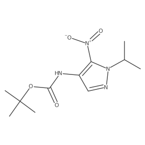 t-Butyl (1-isopropyl-5-nitro-1H-pyrazol-4-yl)carbamate Structure