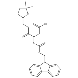 3-{[(5,5-dimethyloxolan-2-yl)methyl]carbamoyl}-3-({[(9H-fluoren-9-yl)methoxy]carbonyl}amino)propanoic acid Structure