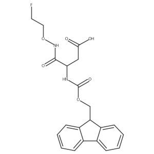 3-({[(9H-fluoren-9-yl)methoxy]carbonyl}amino)-3-[(2-fluoroethoxy)carbamoyl]propanoic acid Structure