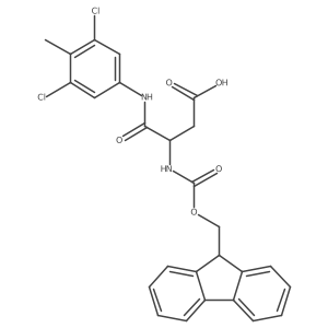 3-[(3,5-dichloro-4-methylphenyl)carbamoyl]-3-({[(9H-fluoren-9-yl)methoxy]carbonyl}amino)propanoic acid Structure
