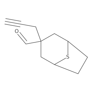 3-(Prop-2-yn-1-yl)-8-thiabicyclo[3.2.1]octane-3-carbaldehyde Structure