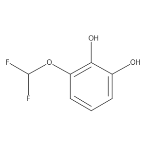 3-(Difluoromethoxy)benzene-1,2-diol结构式