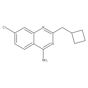 7-Chloro-2-(cyclobutylmethyl)quinazolin-4-amine Structure