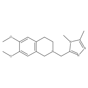 2-[(4,5-dimethyl-4H-1,2,4-triazol-3-yl)methyl]-6,7-dimethoxy-1,2,3,4-tetrahydroisoquinoline Structure