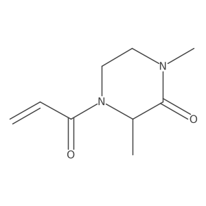 1,3-Dimethyl-4-prop-2-enoylpiperazin-2-one结构式