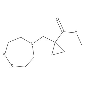 Methyl 1-[(1,2,5-dithiazepan-5-yl)methyl]cyclopropane-1-carboxylate Structure