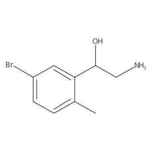 (1R)-2-amino-1-(5-bromo-2-methylphenyl)ethan-1-ol Structure