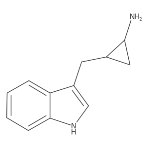 rac-(1R,2R)-2-[(1H-indol-3-yl)methyl]cyclopropan-1-amine结构式