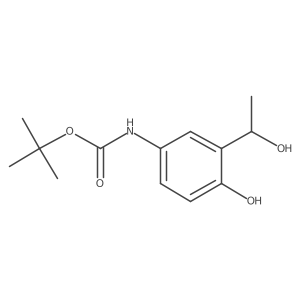 tert-butyl N-{4-hydroxy-3-[(1R)-1-hydroxyethyl]phenyl}carbamate结构式