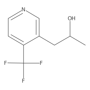 (2R)-1-[4-(trifluoromethyl)pyridin-3-yl]propan-2-ol结构式