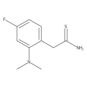 2-[2-(Dimethylamino)-4-fluorophenyl]ethanethioamide Structure