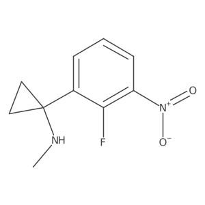 1-(2-fluoro-3-nitrophenyl)-N-methylcyclopropan-1-amine Structure