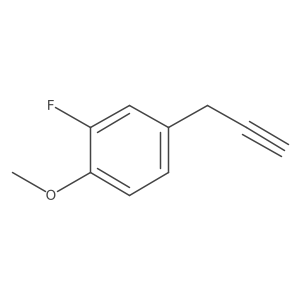 2-Fluoro-1-methoxy-4-(prop-2-yn-1-yl)benzene Structure