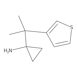 1-[2-(Thiophen-3-yl)propan-2-yl]cyclopropan-1-amine Structure