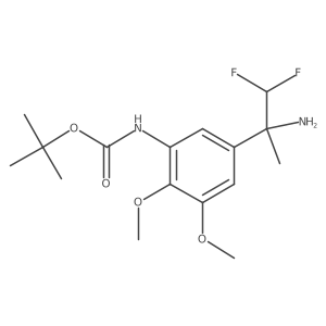 tert-butyl N-[5-(2-amino-1,1-difluoropropan-2-yl)-2,3-dimethoxyphenyl]carbamate Structure