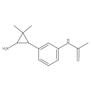 N-[3-(3-amino-2,2-dimethylcyclopropyl)phenyl]acetamide结构式