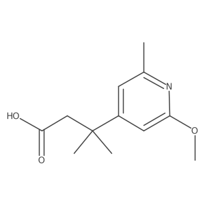 3-(2-Methoxy-6-methylpyridin-4-yl)-3-methylbutanoic acid Structure