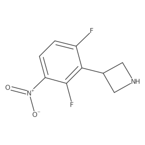 3-(2,6-Difluoro-3-nitrophenyl)azetidine结构式