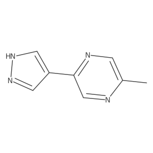 2-methyl-5-(1H-pyrazol-4-yl)pyrazine结构式