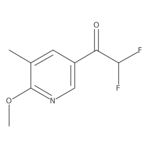 2,2-Difluoro-1-(6-methoxy-5-methylpyridin-3-yl)ethan-1-one Structure
