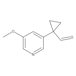 1-(5-Methoxypyridin-3-yl)cyclopropane-1-carbaldehyde Structure