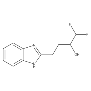 4-(1H-1,3-benzodiazol-2-yl)-1,1-difluorobutan-2-ol Structure