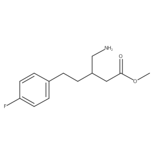 Methyl 3-(aminomethyl)-5-(4-fluorophenyl)pentanoate结构式