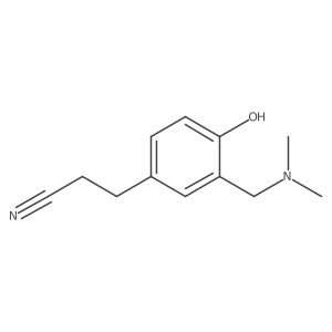 3-{3-[(Dimethylamino)methyl]-4-hydroxyphenyl}propanenitrile结构式