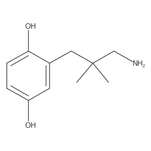 2-(3-Amino-2,2-dimethylpropyl)benzene-1,4-diol Structure
