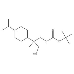 tert-butyl N-{3-amino-2-methyl-2-[4-(propan-2-yl)cyclohexyl]propyl}carbamate Structure