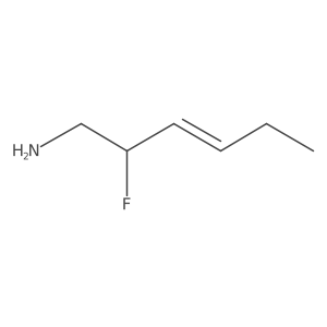 2-Fluorohex-3-en-1-amine结构式