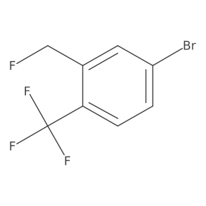 5-Bromo-2-(trifluoromethyl)benzyl fluoride结构式