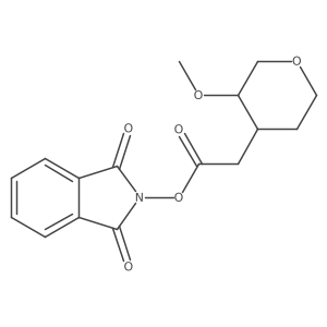 1,3-dioxo-2,3-dihydro-1H-isoindol-2-yl 2-(3-methoxyoxan-4-yl)acetate Structure