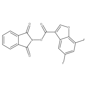 1,3-dioxo-2,3-dihydro-1H-isoindol-2-yl 5,7-difluoro-1-benzofuran-3-carboxylate结构式