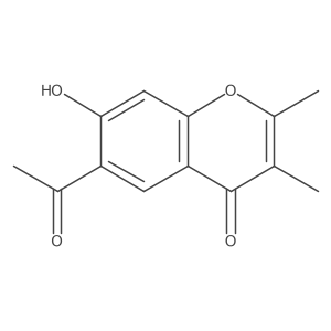 6-Acetyl-7-hydroxy-2,3-dimethyl-chromone Structure