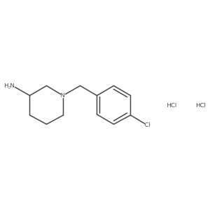 1-(4-Chlorobenzyl)piperidin-3-amine dihydrochloride结构式