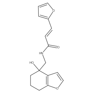 (E)-3-(furan-2-yl)-N-((4-hydroxy-4,5,6,7-tetrahydrobenzofuran-4-yl)methyl)acrylamide Structure