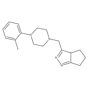 1-(2-fluorophenyl)-4-({5H,6H,7H-pyrrolo[2,1-c][1,2,4]triazol-3-yl}methyl)piperazine结构式