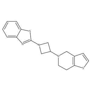2-[3-(6,7-Dihydro-4H-thieno[3,2-c]pyridin-5-yl)azetidin-1-yl]-1,3-benzothiazole Structure