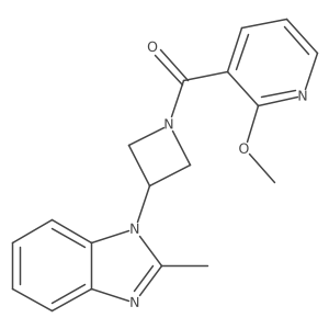 1-[1-(2-methoxypyridine-3-carbonyl)azetidin-3-yl]-2-methyl-1H-1,3-benzodiazole Structure