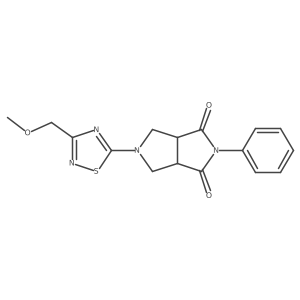 5-[3-(Methoxymethyl)-1,2,4-thiadiazol-5-yl]-2-phenyl-octahydropyrrolo[3,4-c]pyrrole-1,3-dione Structure
