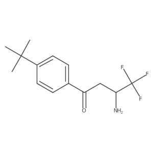 3-Amino-1-(4-tert-butylphenyl)-4,4,4-trifluorobutan-1-one Structure