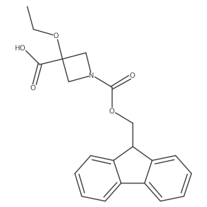 3-ethoxy-1-{[(9H-fluoren-9-yl)methoxy]carbonyl}azetidine-3-carboxylic acid Structure