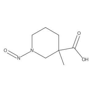 3-Methyl-1-nitrosopiperidine-3-carboxylic acid Structure