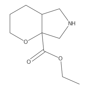 Ethyl octahydropyrano[2,3-c]pyrrole-7a-carboxylate Structure