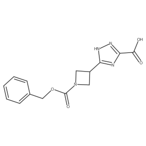 3-{1-[(benzyloxy)carbonyl]azetidin-3-yl}-1H-1,2,4-triazole-5-carboxylic acid结构式