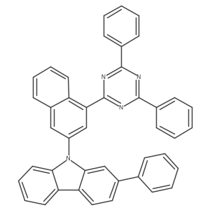 9-[4-(4,6-diphenyl-1,3,5-triazin-2-yl)-2-naphthalenyl]-2-phenyl-9H-Carbazole Structure